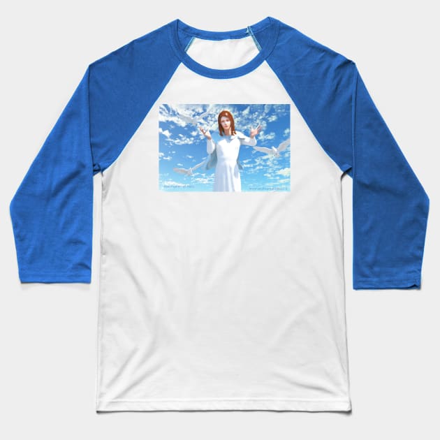 The Assumption of Mary Baseball T-Shirt by Andrea Matarazzo